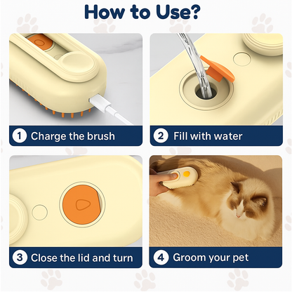 SteamPlus™ - 3 in 1 Steam technology for healthier fur