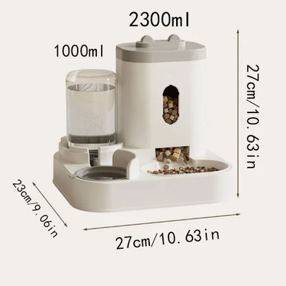 Automatic Pet Feeder & Water Dispenser for Cats Dogs - Smart Food Feeding Station, Automatic Waterer, Pet Supplies