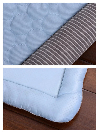 Cooling Pet Bed Cats Accessories Dog Houses and Habitats Accessory Basket Puppy Goods Cushions House Kitten Products Beds