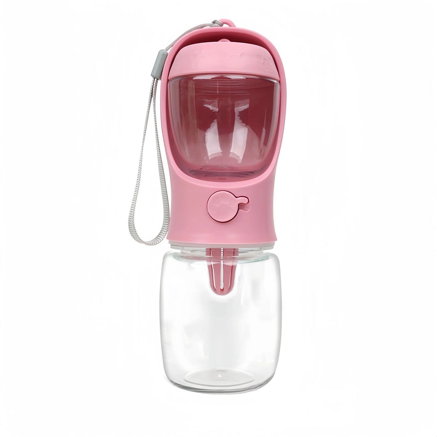 FetchFlow™ — Portable Pet Water Bottle with Food Compartment