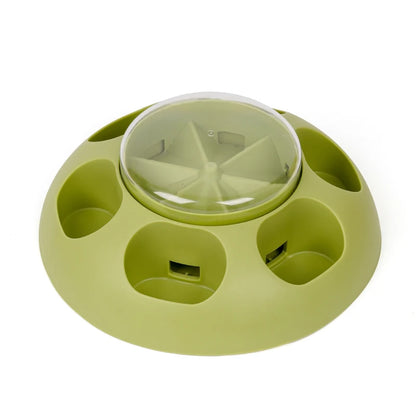 Pet Press Feeder Smart Interactive Controlled Feeding Fun Easy Convenient Automatic Timer Healthy Entertaining Training Puzzle