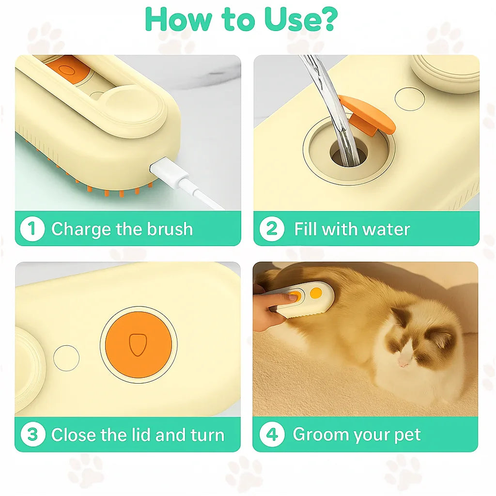 SteamPlus™ - 3 in 1 Steam Technology For Healthier Fur